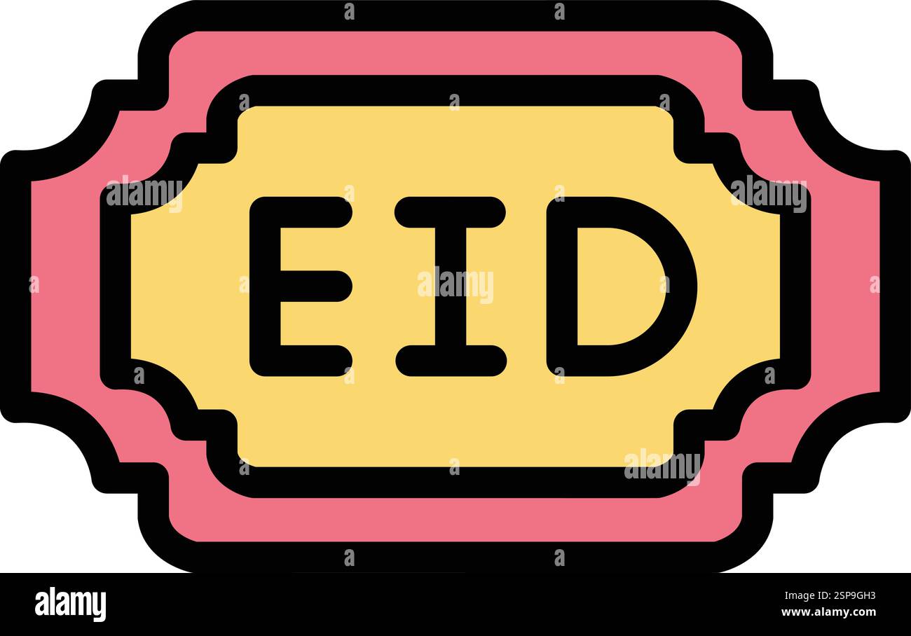 Eid Vector Icon Design Illustration Stock Vector
