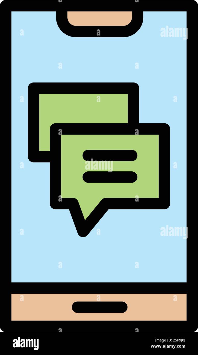 Message Vector Icon Design Illustration Stock Vector