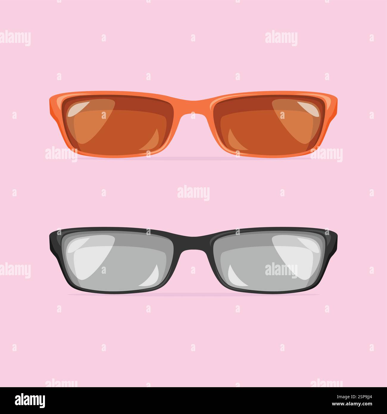 Flat sun glasses vector icon isolated Stock Vector