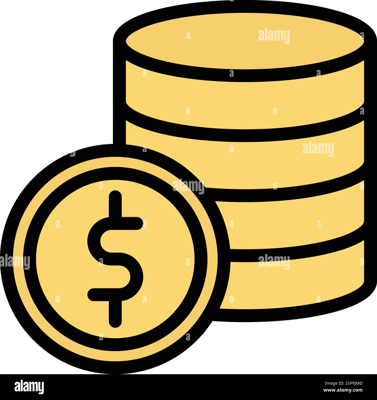 Dollar Vector Icon Design Illustration Stock Vector