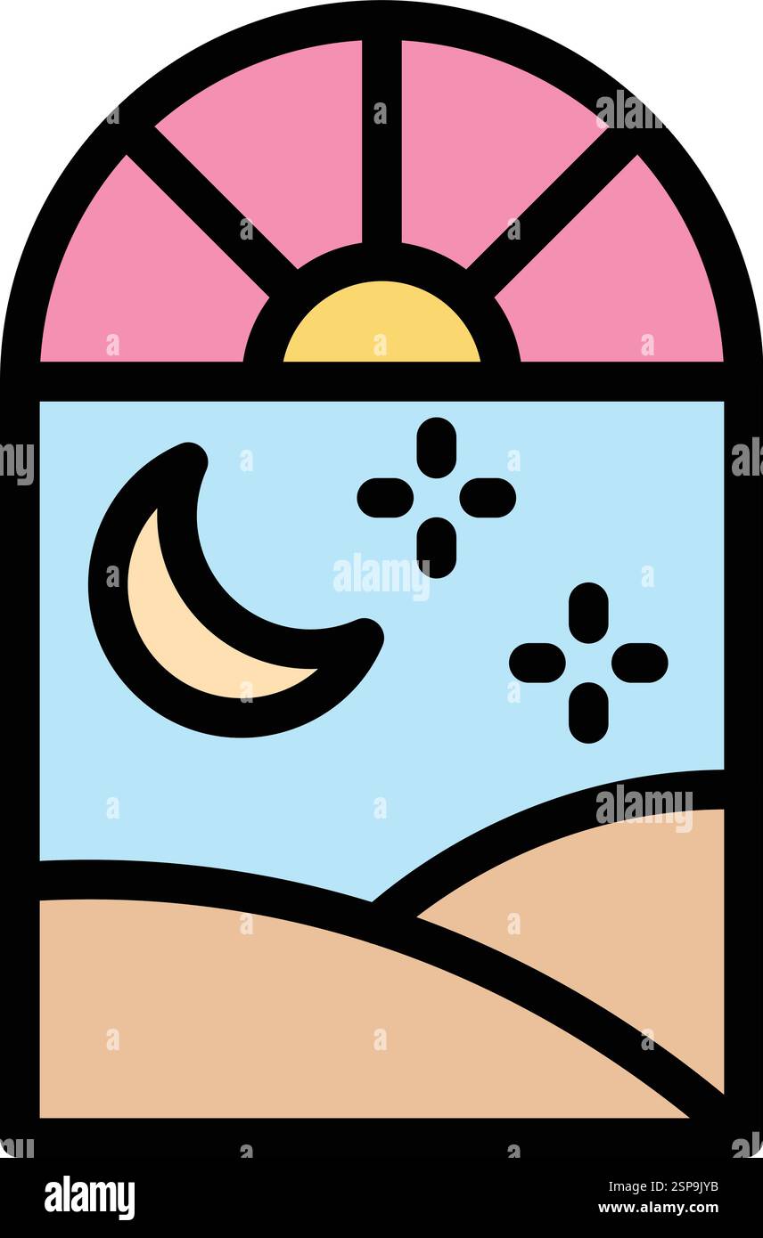 Window Vector Icon Design Illustration Stock Vector