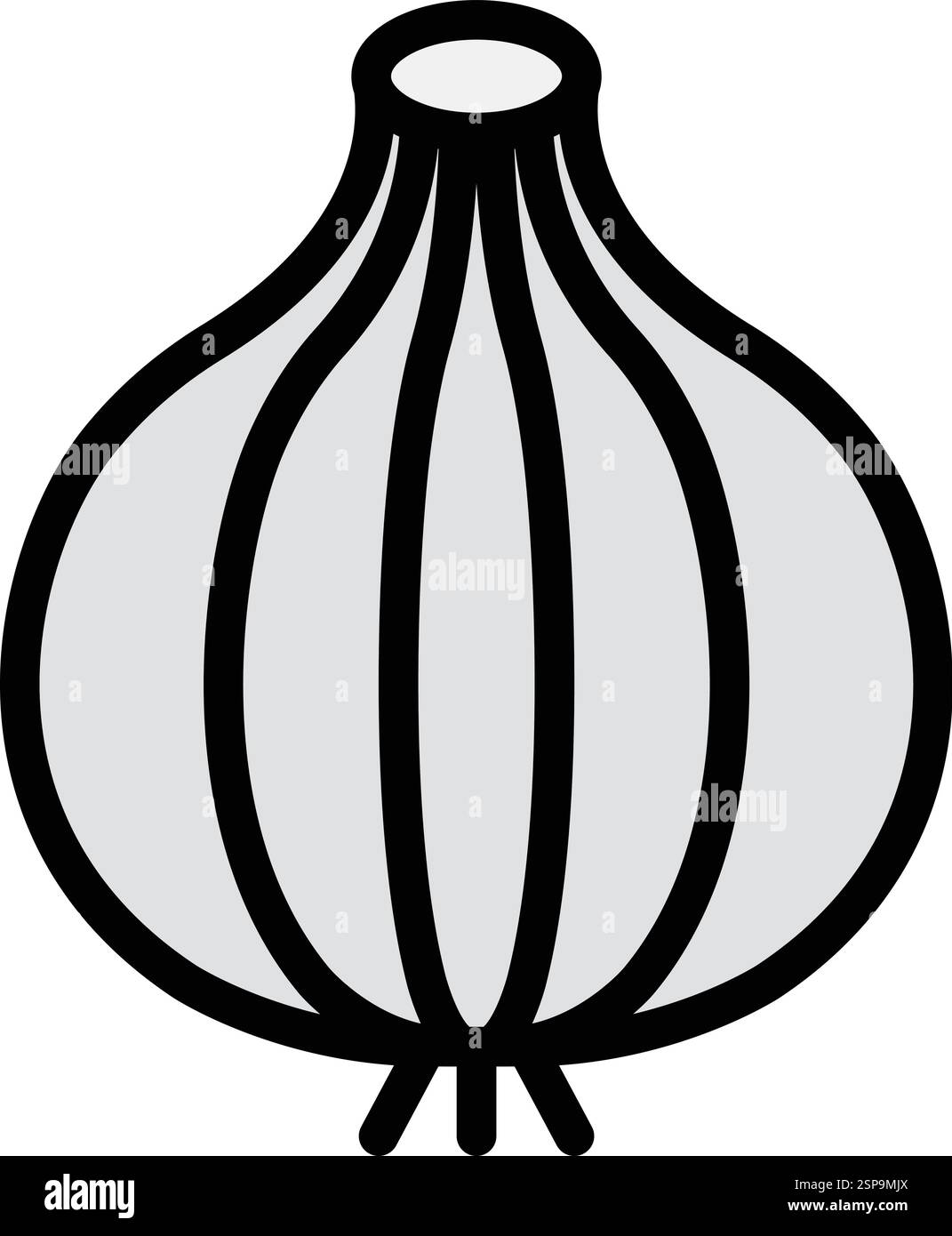 Onion Vector Icon Design Illustration Stock Vector