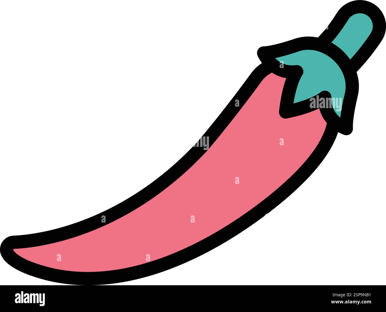 Chilli Vector Icon Design Illustration Stock Vector