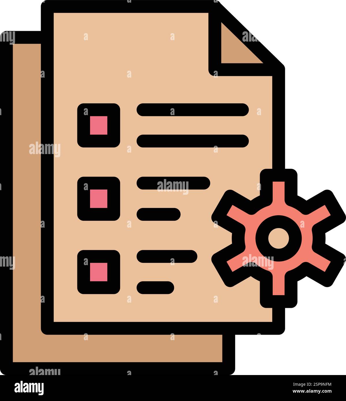 File management Vector Icon Design Illustration Stock Vector