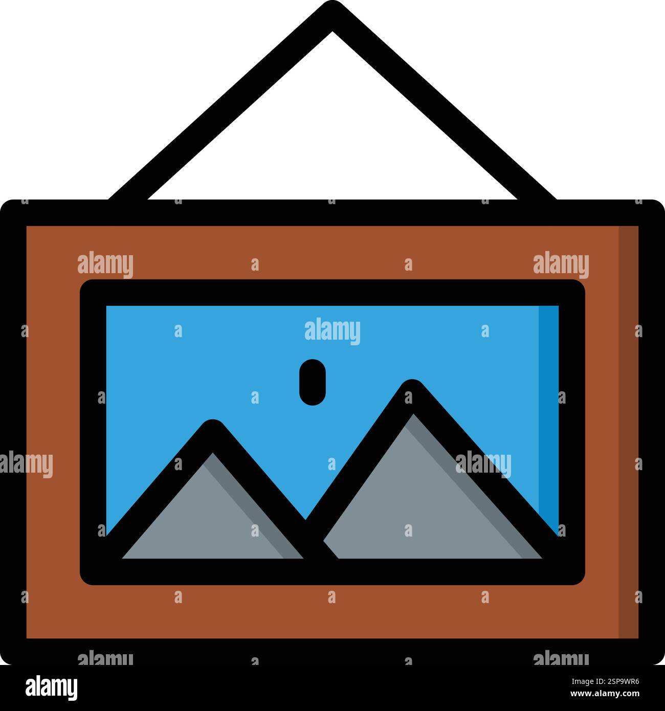Pictures Vector Icon Design Illustration Stock Vector