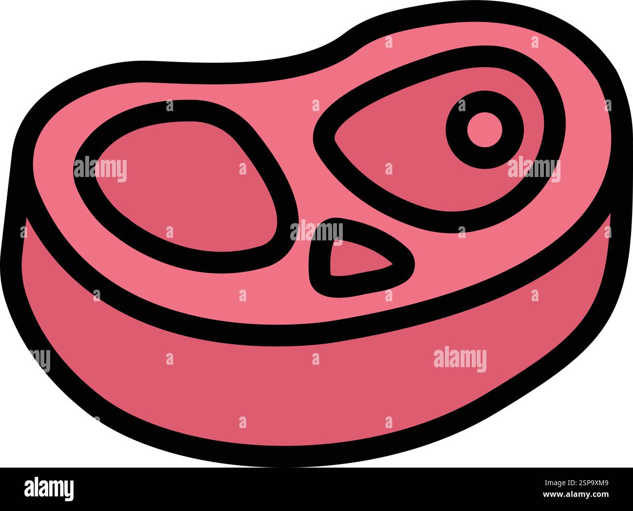 Meat Vector Icon Design Illustration Stock Vector