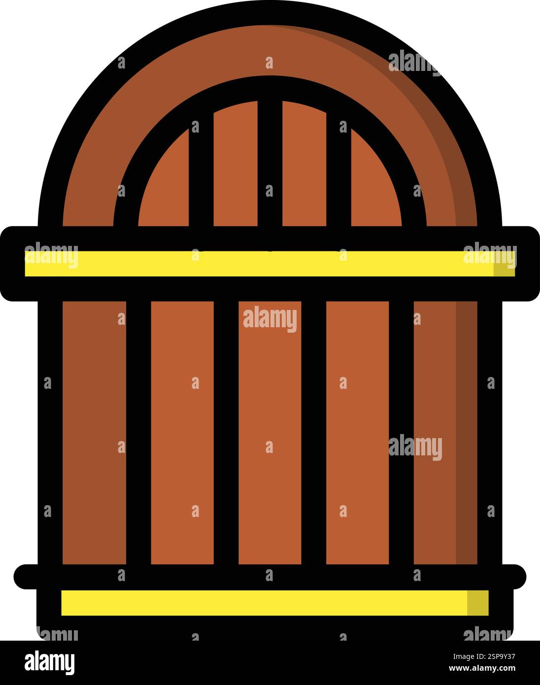 Door Vector Icon Design Illustration Stock Vector