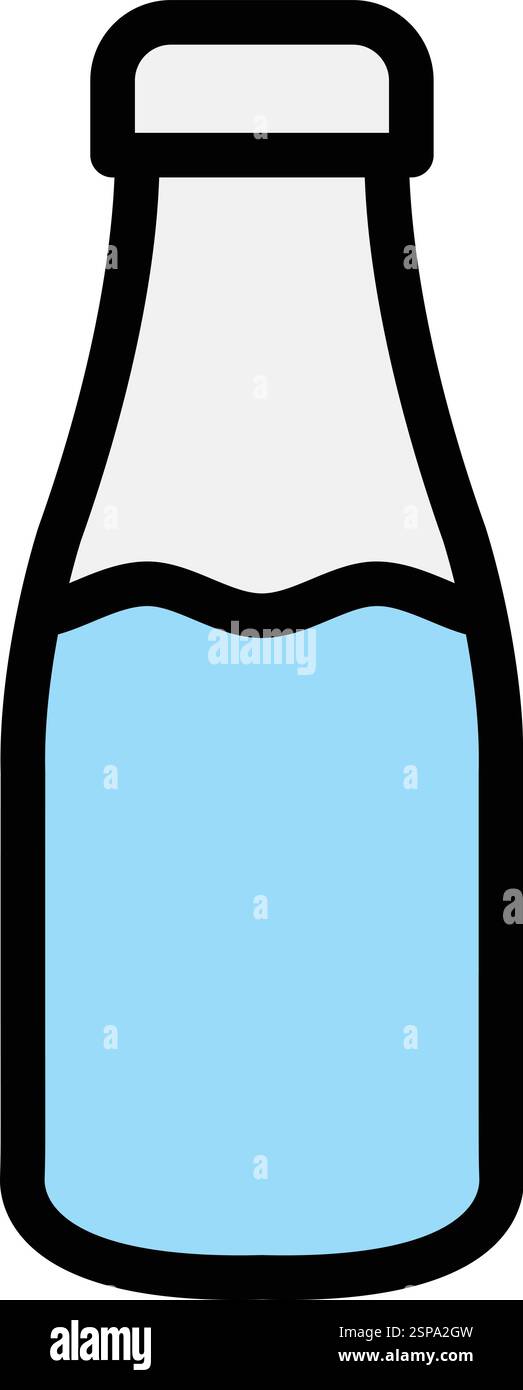 Milk jar Vector Icon Design Illustration Stock Vector