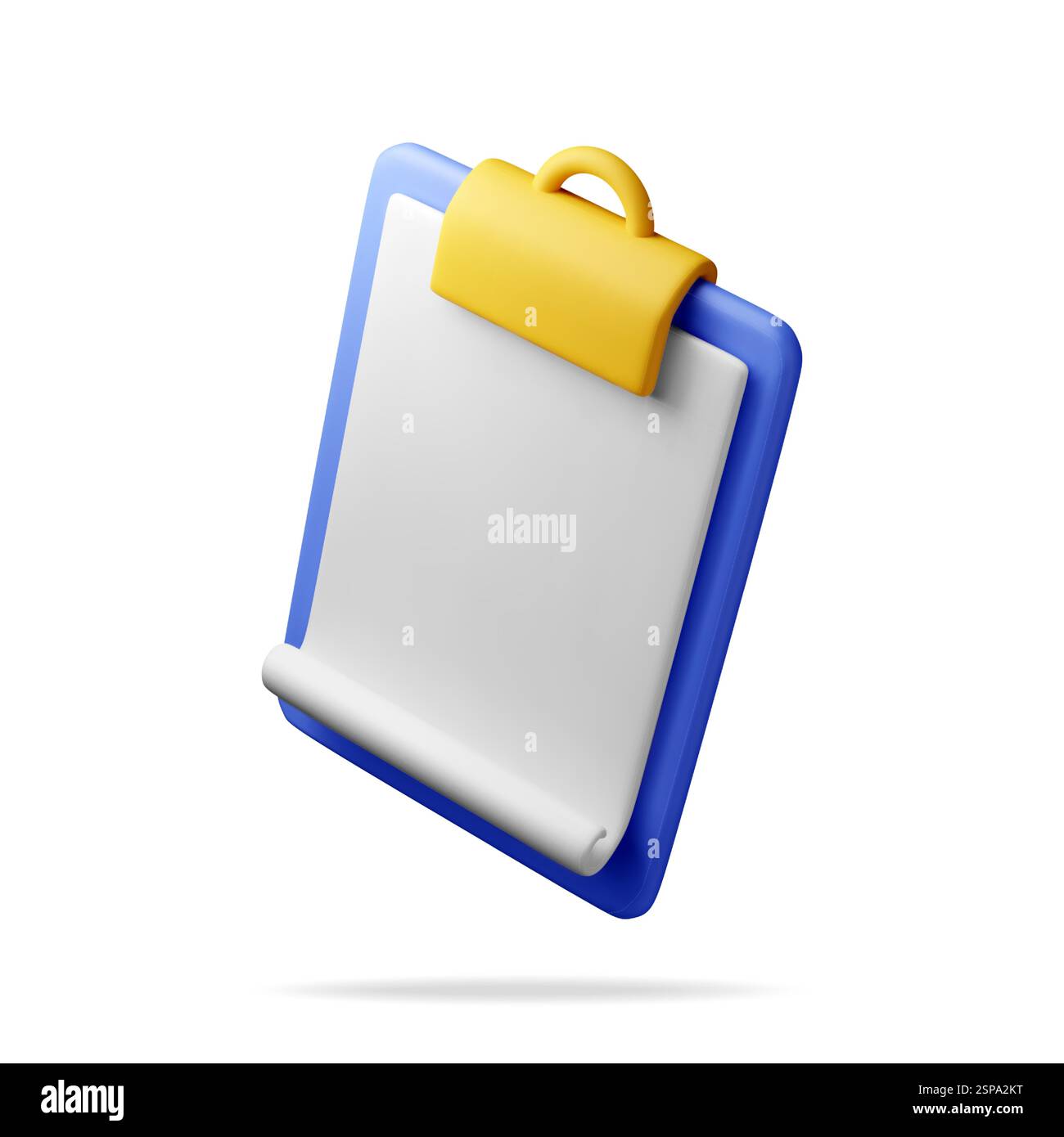 3d clipboard with empty paper sheet isolated Stock Vector Image & Art ...