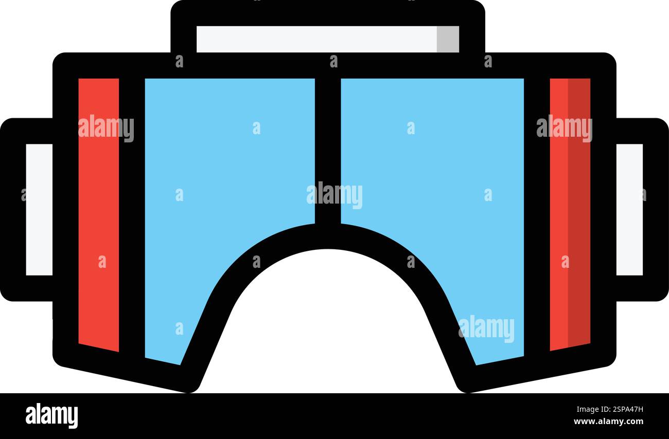 Vr glasses Vector Icon Design Illustration Stock Vector