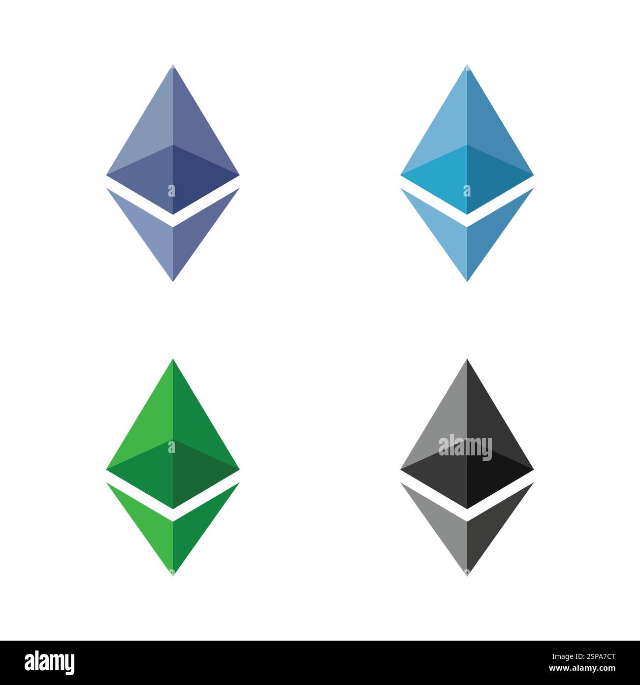 Ethereum Symbol Vector Icon , Illustration, Eps File Stock Vector