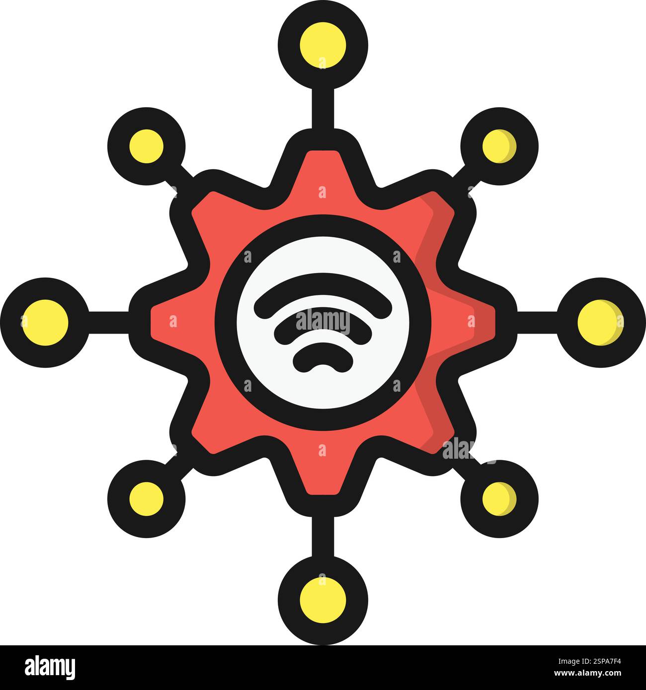 Internet Of Things Vector Icon Design Illustration Stock Vector