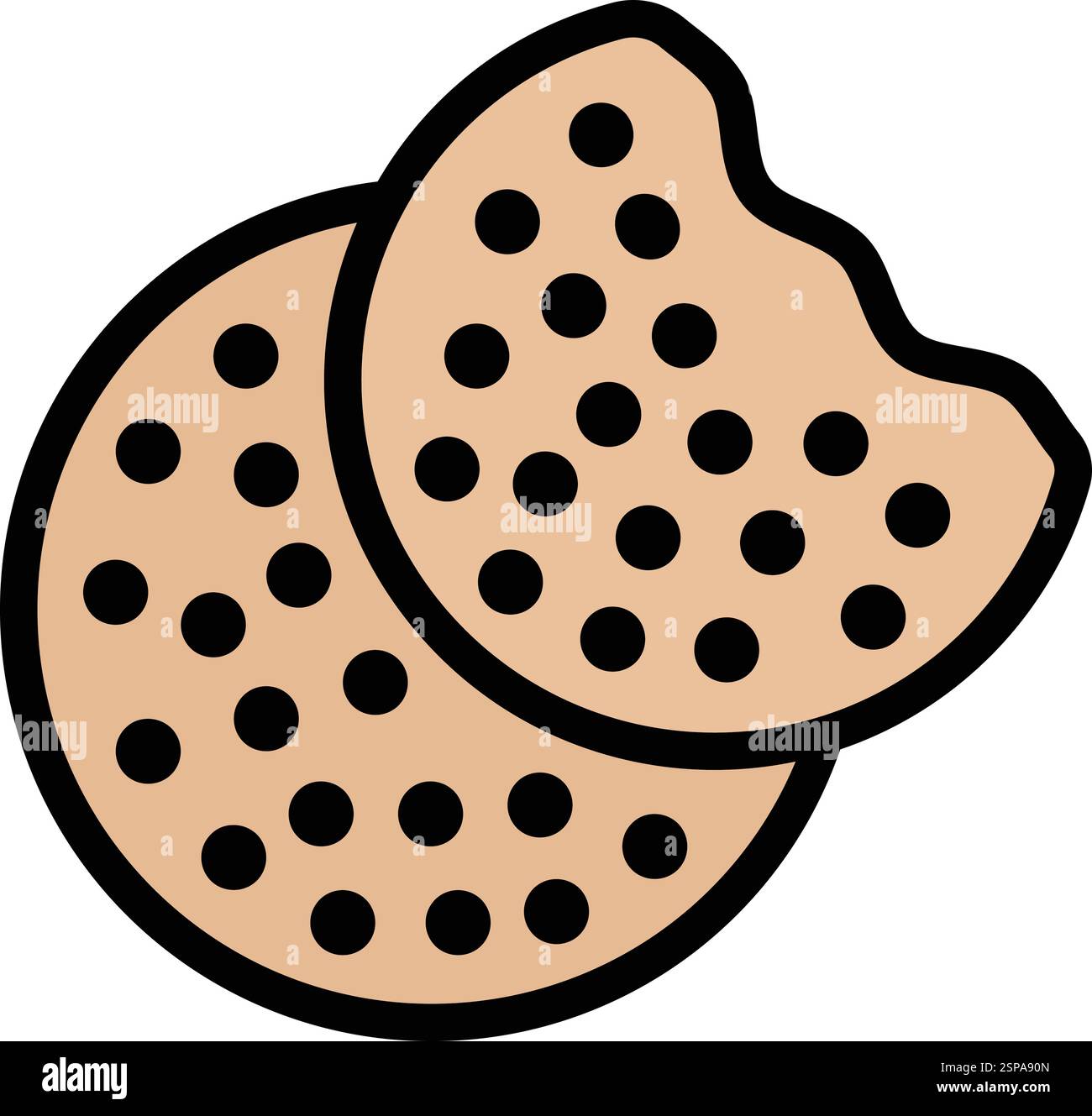 Cookies Vector Icon Design Illustration Stock Vector