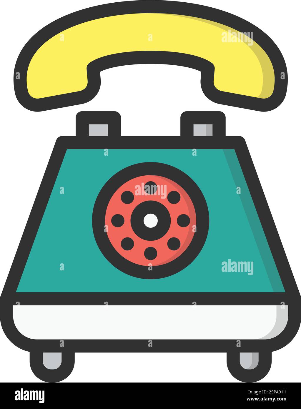 Telephone Vector Icon Design Illustration Stock Vector