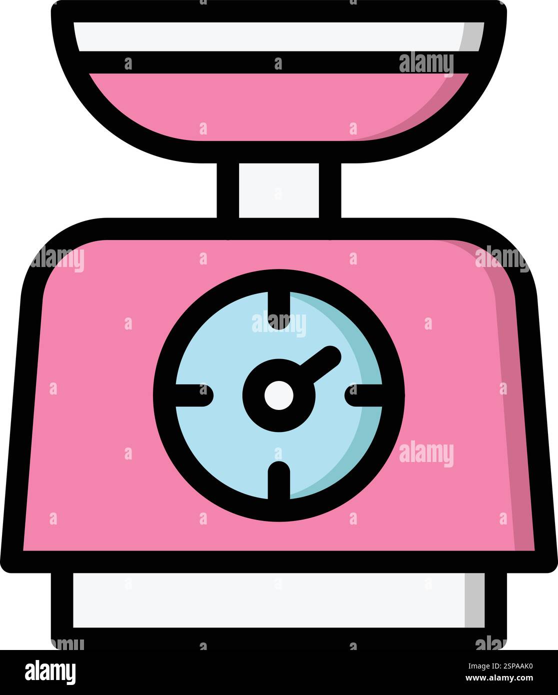Weight scale Vector Icon Design Illustration Stock Vector