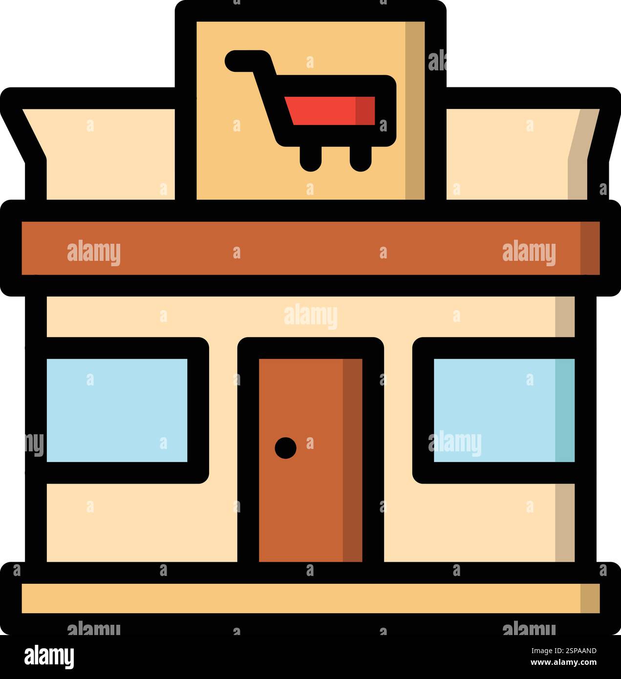 Store Vector Icon Design Illustration Stock Vector