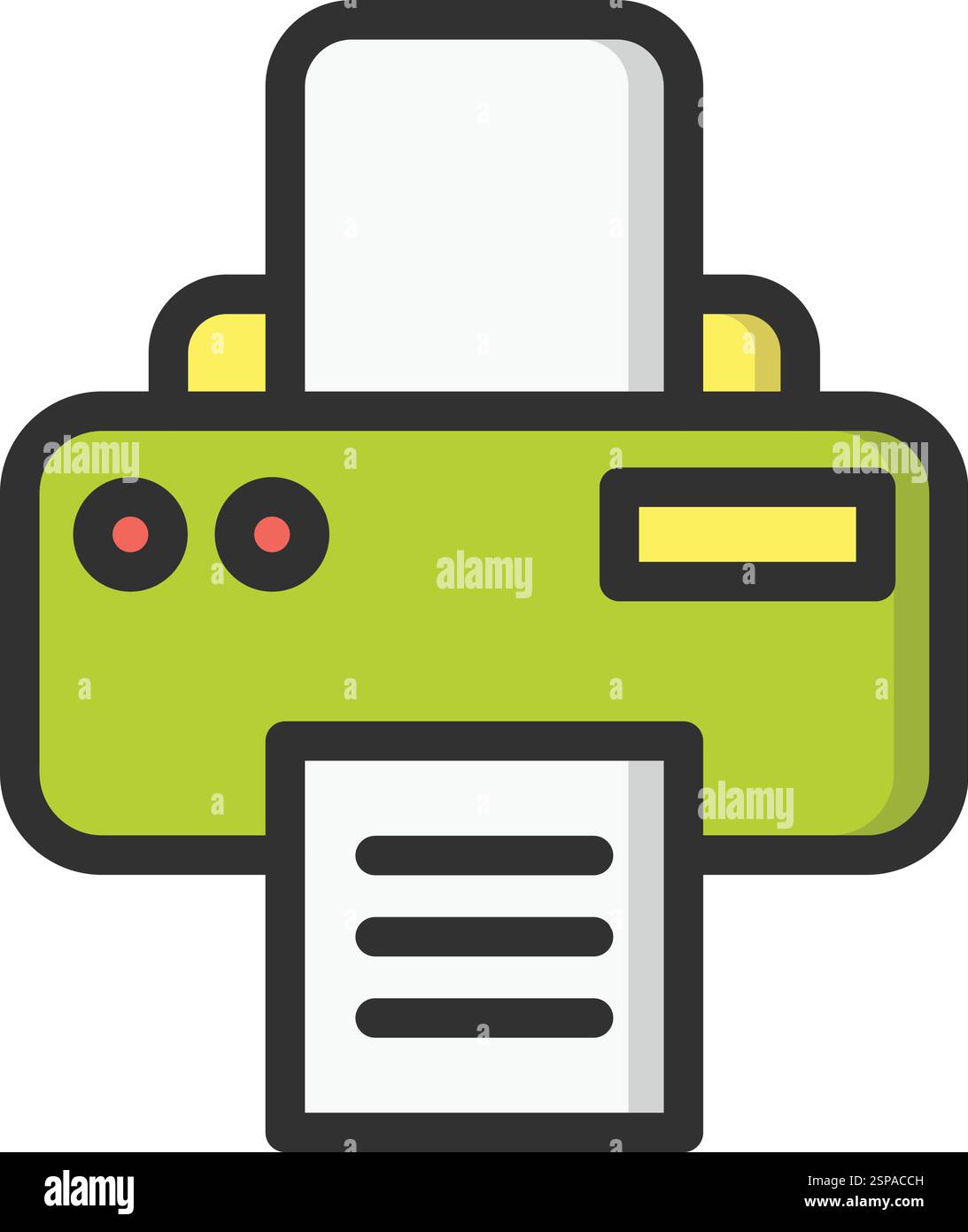 Printer Vector Icon Design Illustration Stock Vector