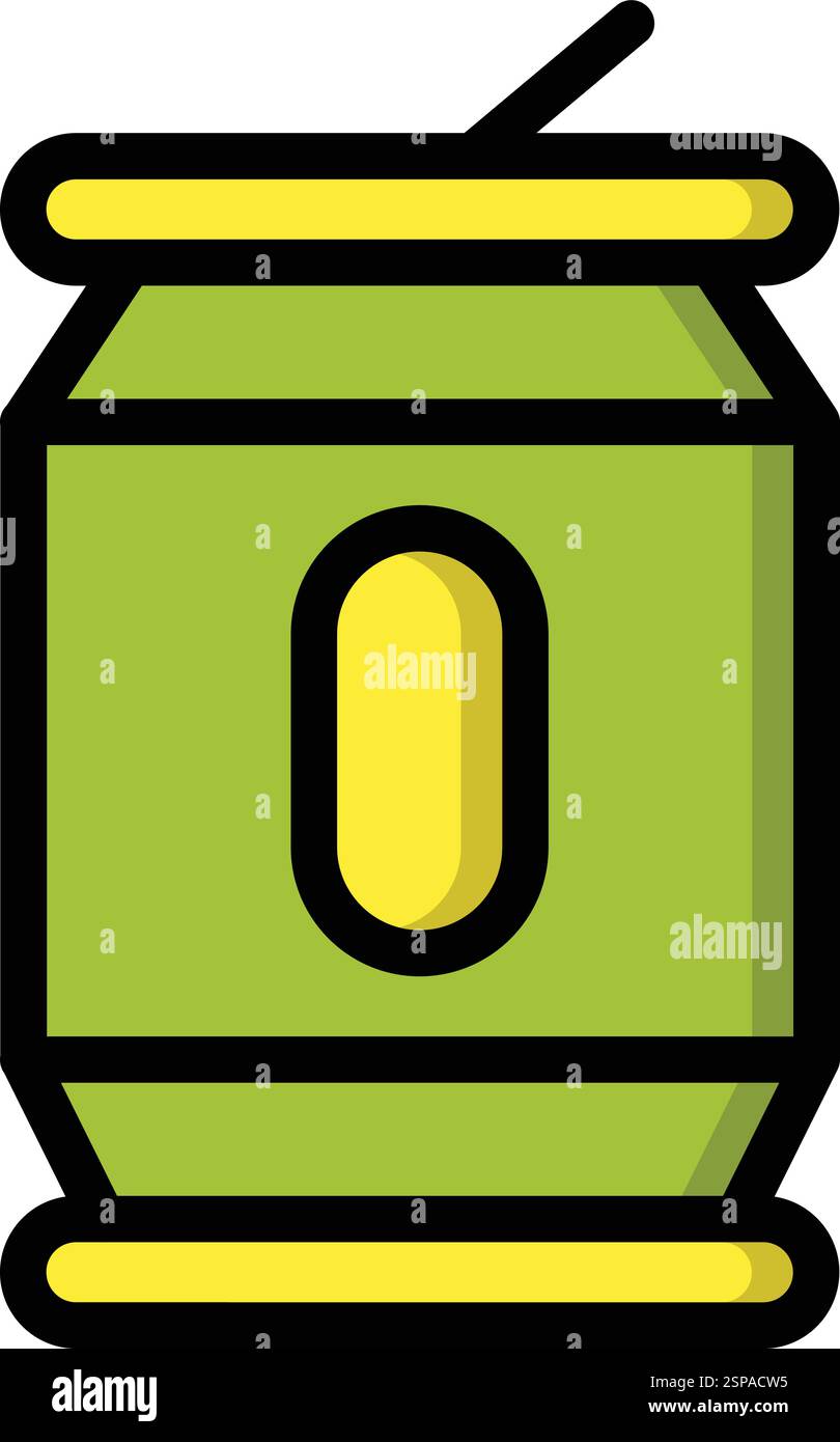 Tin Vector Icon Design Illustration Stock Vector