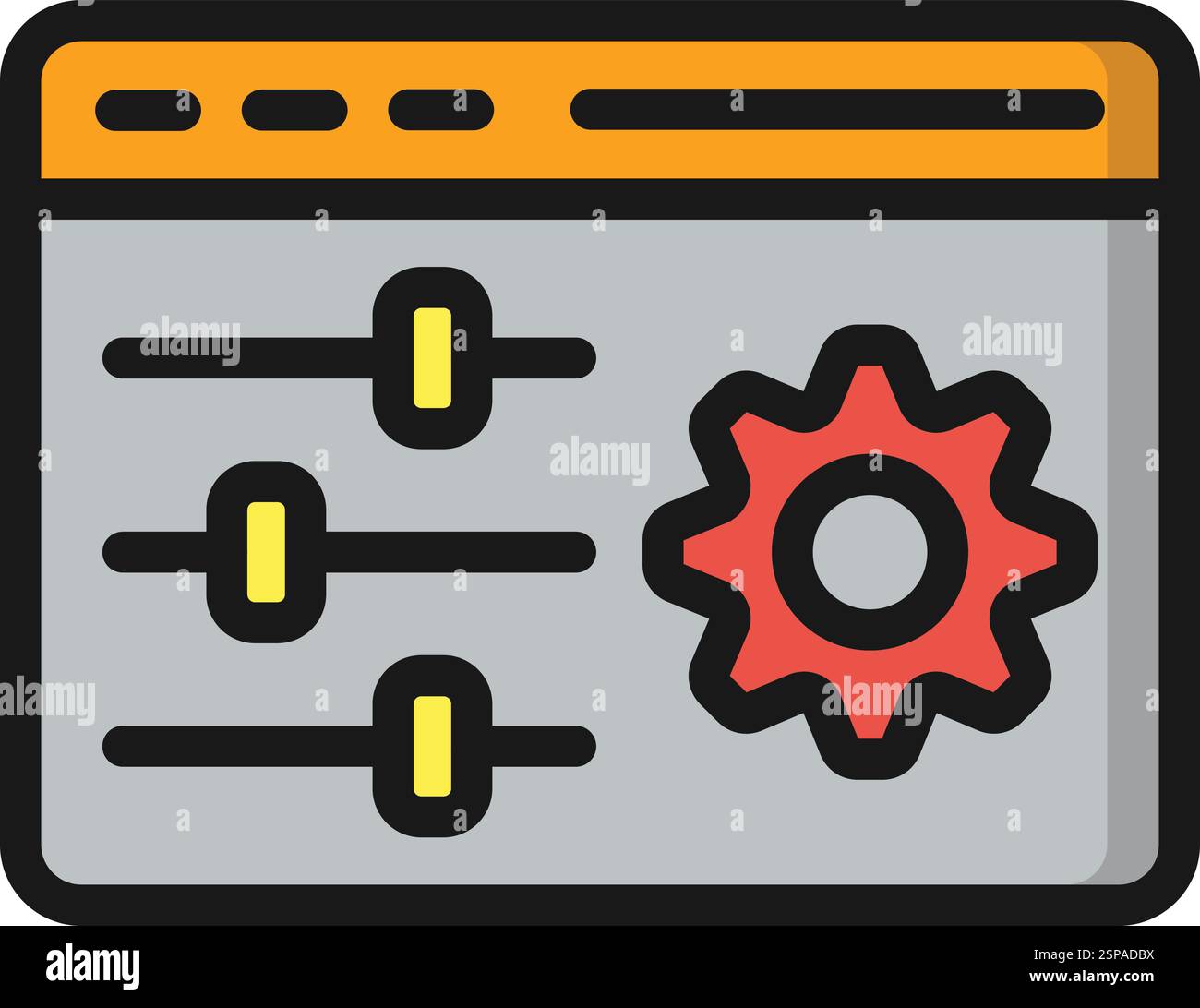 Configuration Vector Icon Design Illustration Stock Vector