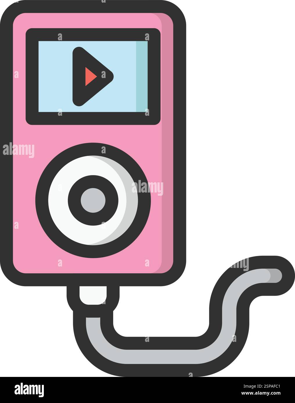 Music player Vector Icon Design Illustration Stock Vector