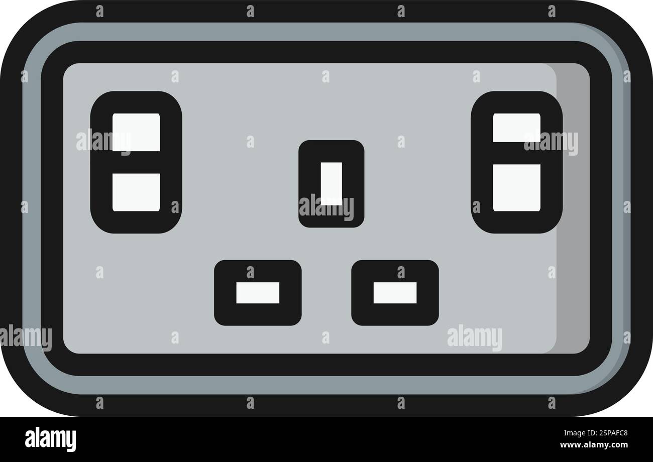 Socket Vector Icon Design Illustration Stock Vector