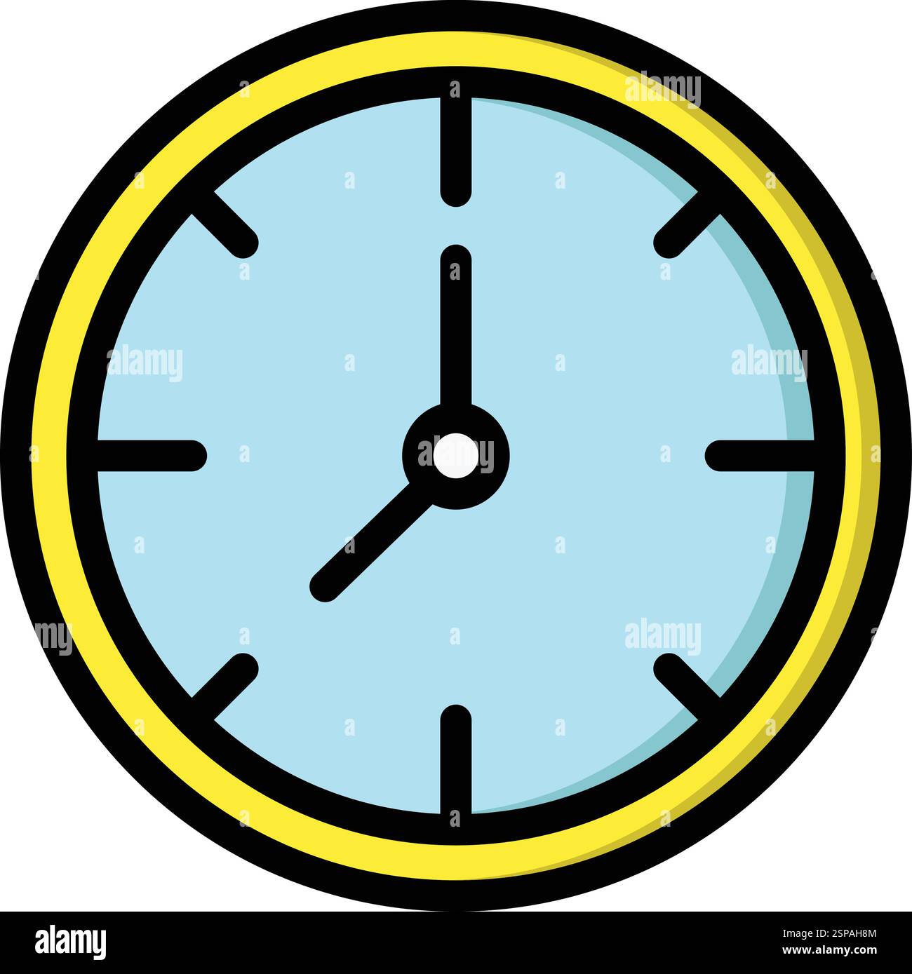 Wall Clock Vector Icon Design Illustration Stock Vector
