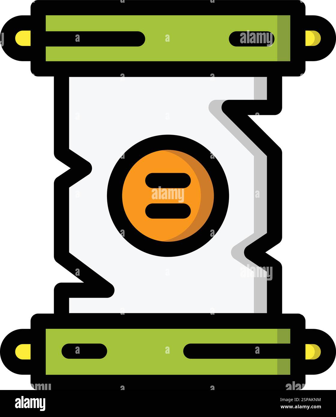 Scroll Vector Icon Design Illustration Stock Vector