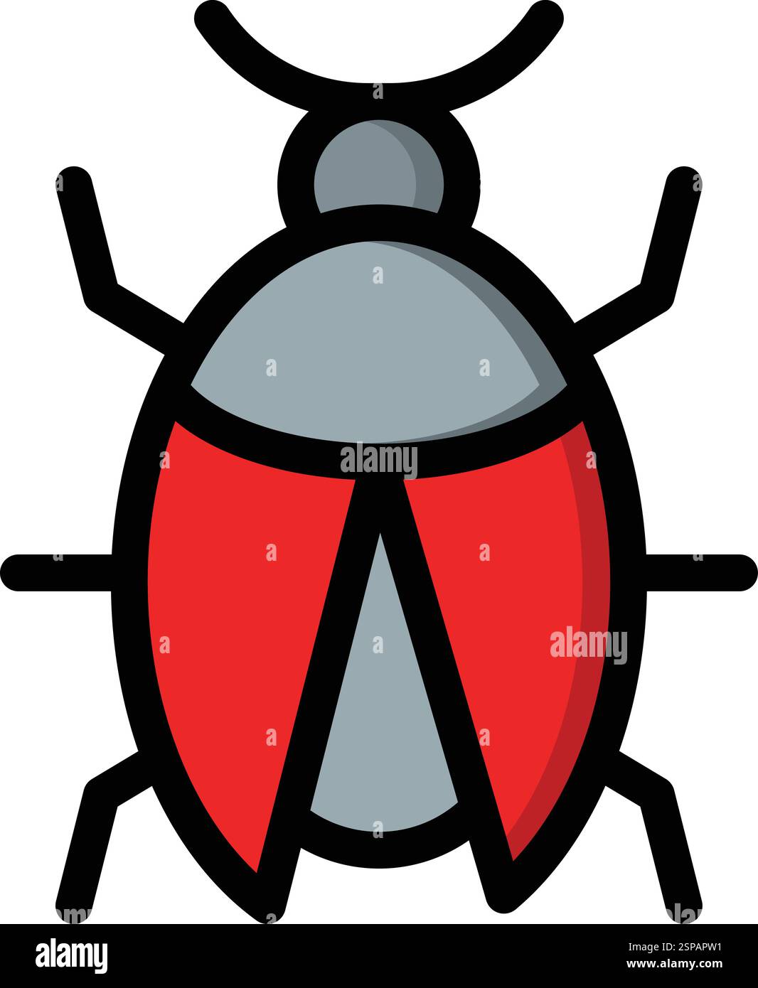 Ladybird Vector Icon Design Illustration Stock Vector