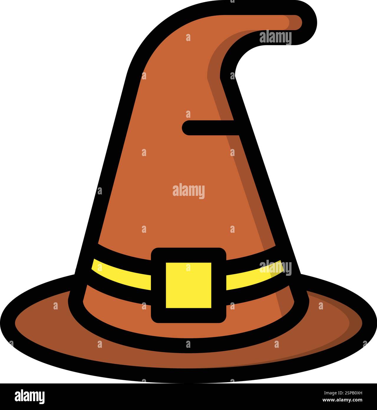 Witch hat Vector Icon Design Illustration Stock Vector