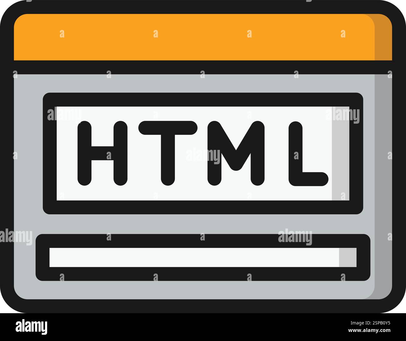 Html Vector Icon Design Illustration Stock Vector