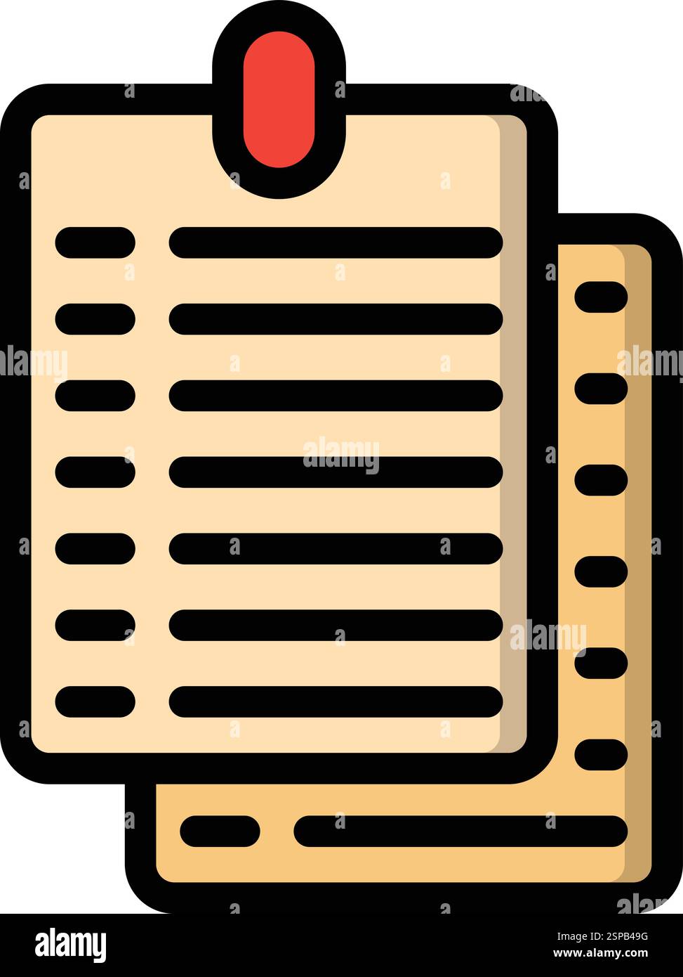 Sticky Note Vector Icon Design Illustration Stock Vector