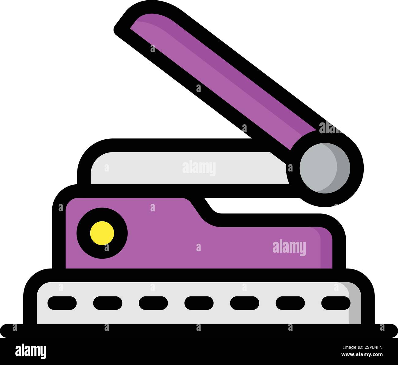 Hole Puncher Vector Icon Design Illustration Stock Vector