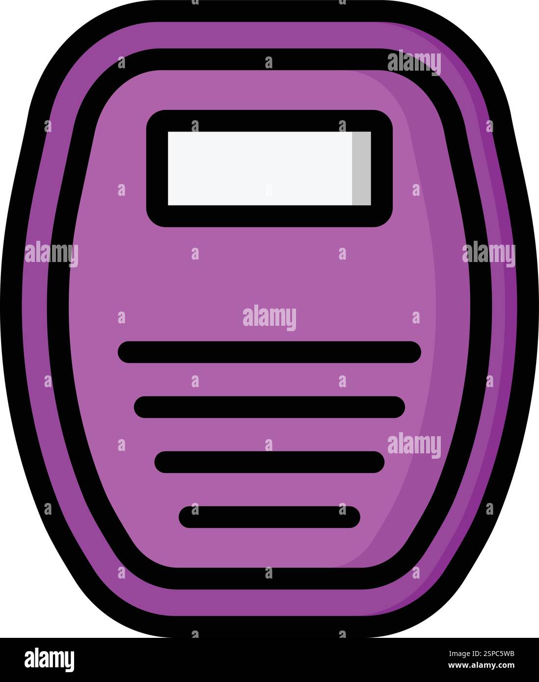 Weighing Machine Vector Icon Design Illustration Stock Vector
