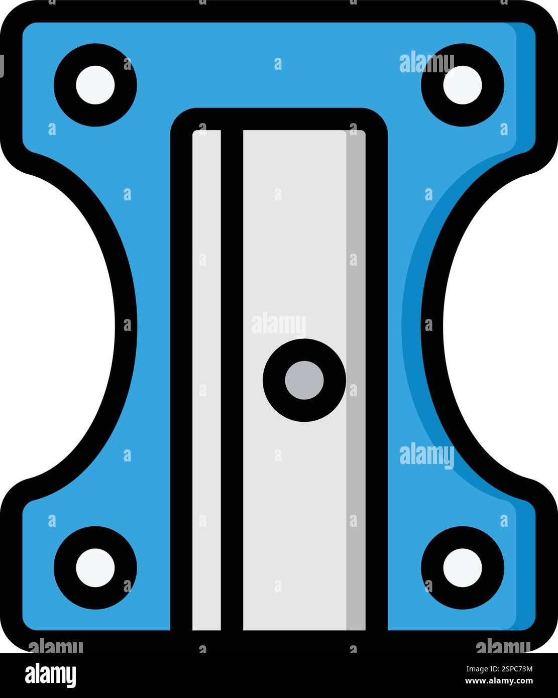 Pencil Sharpener Vector Icon Design Illustration Stock Vector