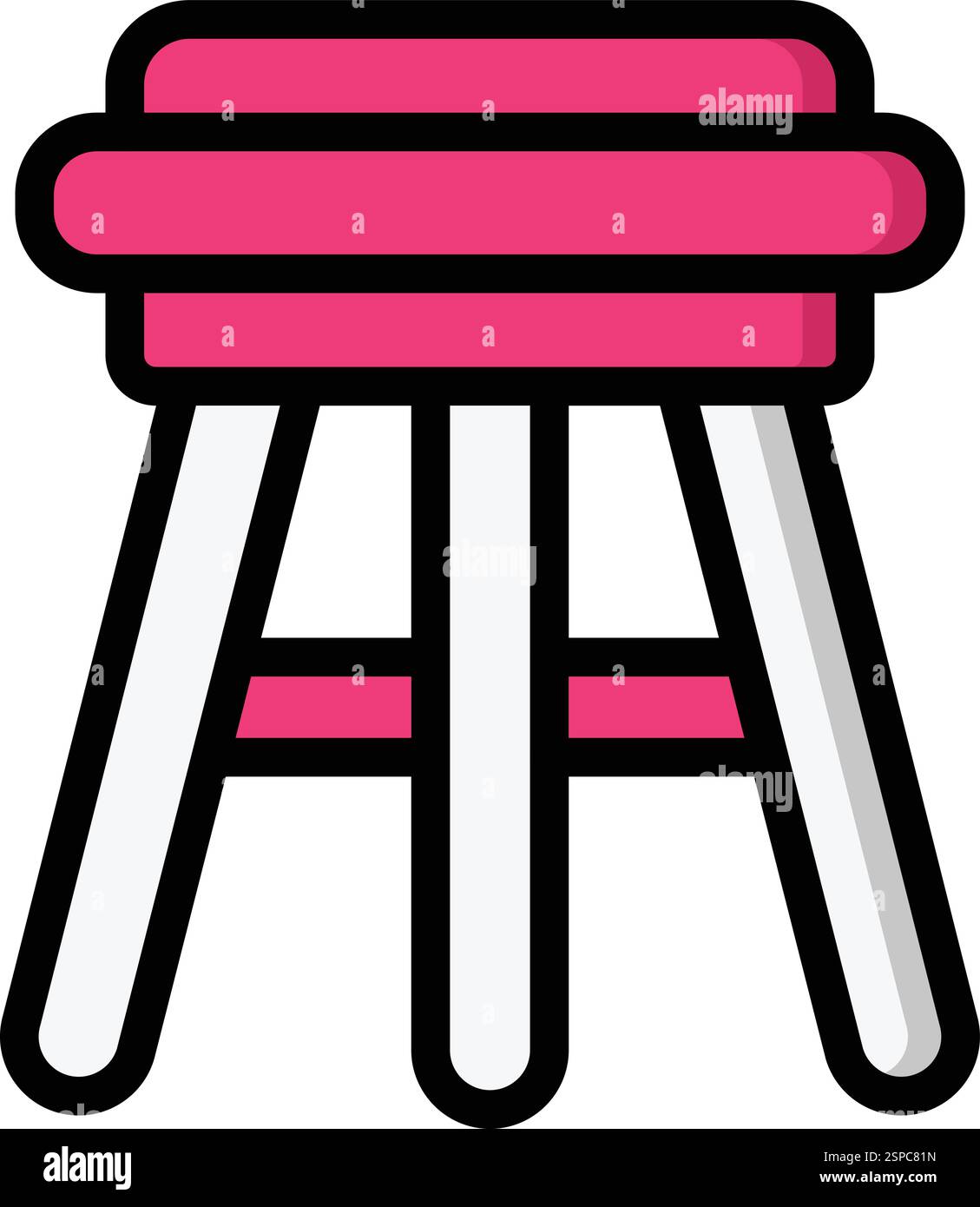 Stool Vector Icon Design Illustration Stock Vector