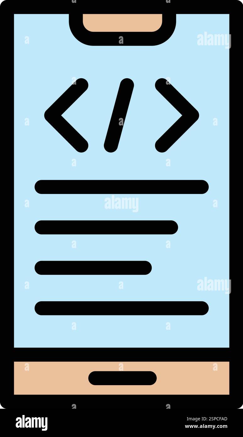 App development Vector Icon Design Illustration Stock Vector