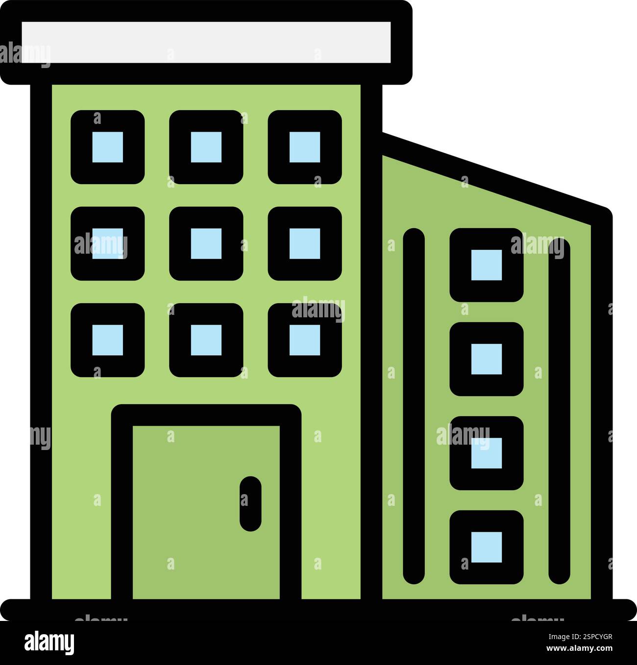 Apartment Vector Icon Design Illustration Stock Vector