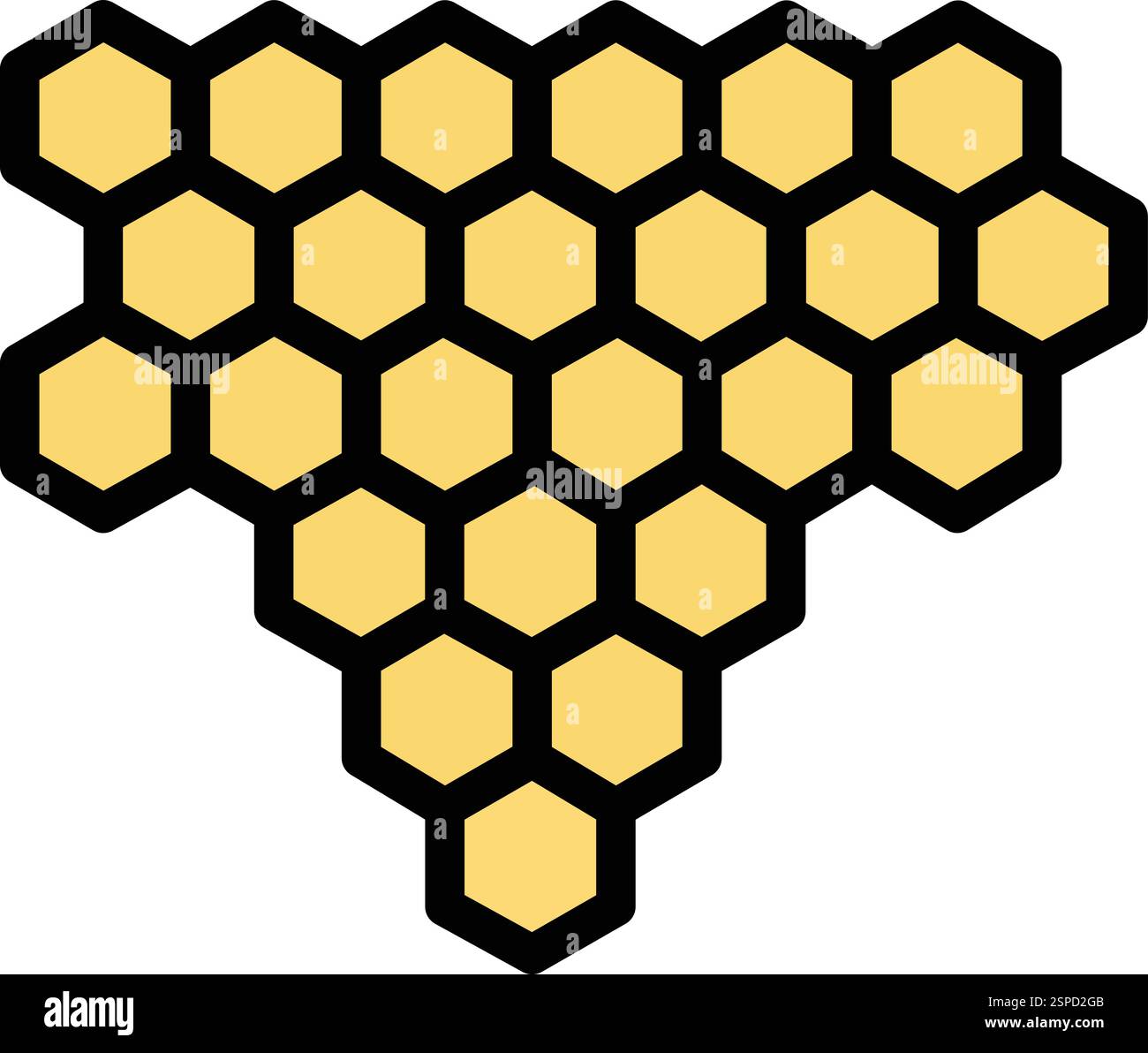 Honey comb Vector Icon Design Illustration Stock Vector
