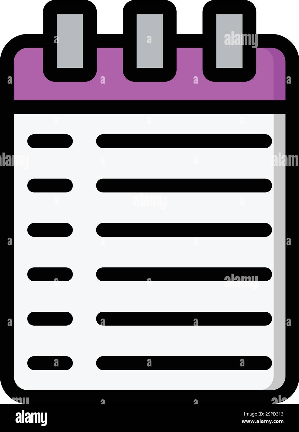 Notebook Vector Icon Design Illustration Stock Vector
