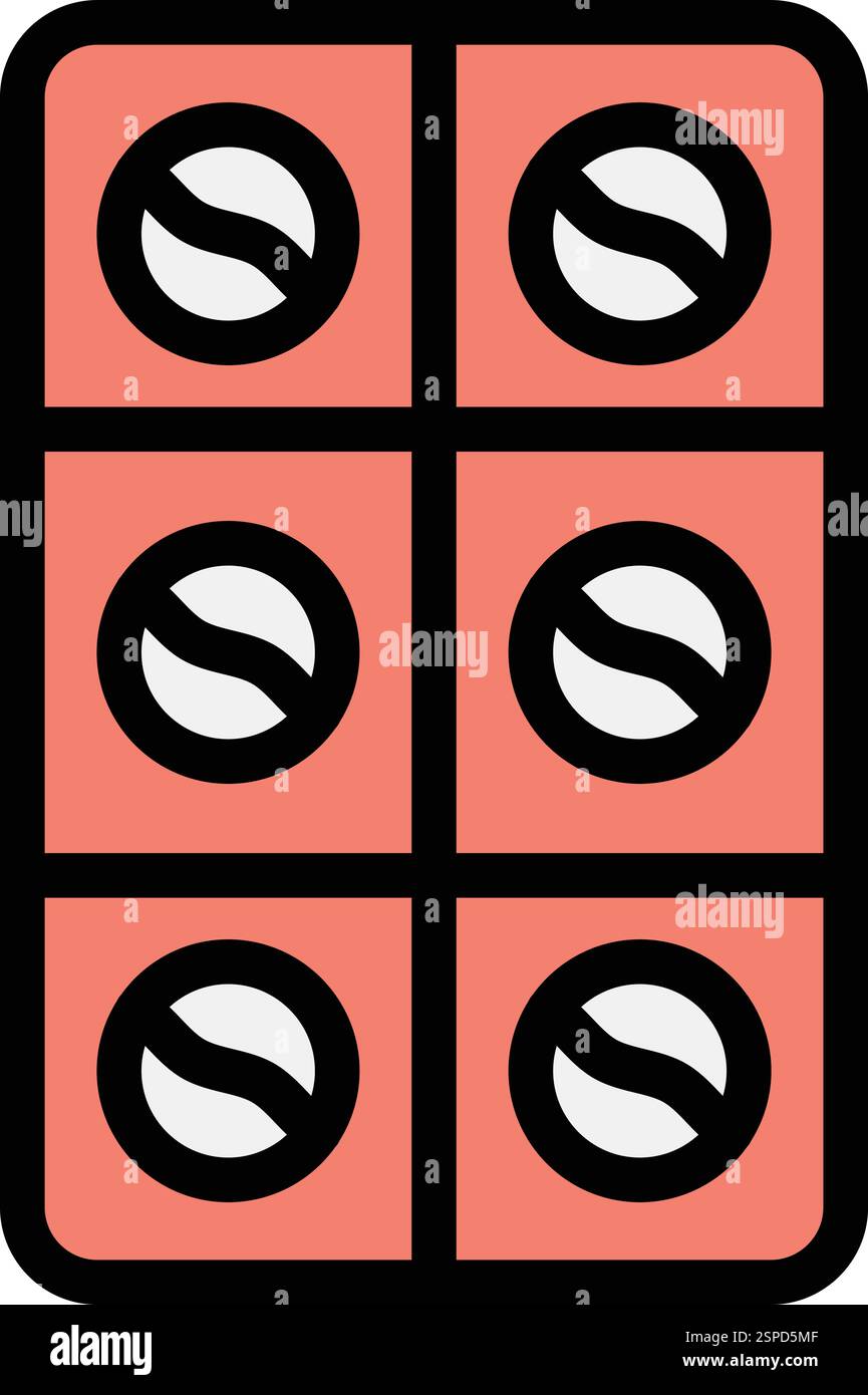 Blister Vector Icon Design Illustration Stock Vector