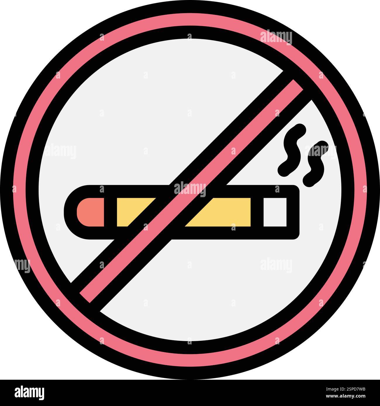No smoking Vector Icon Design Illustration Stock Vector