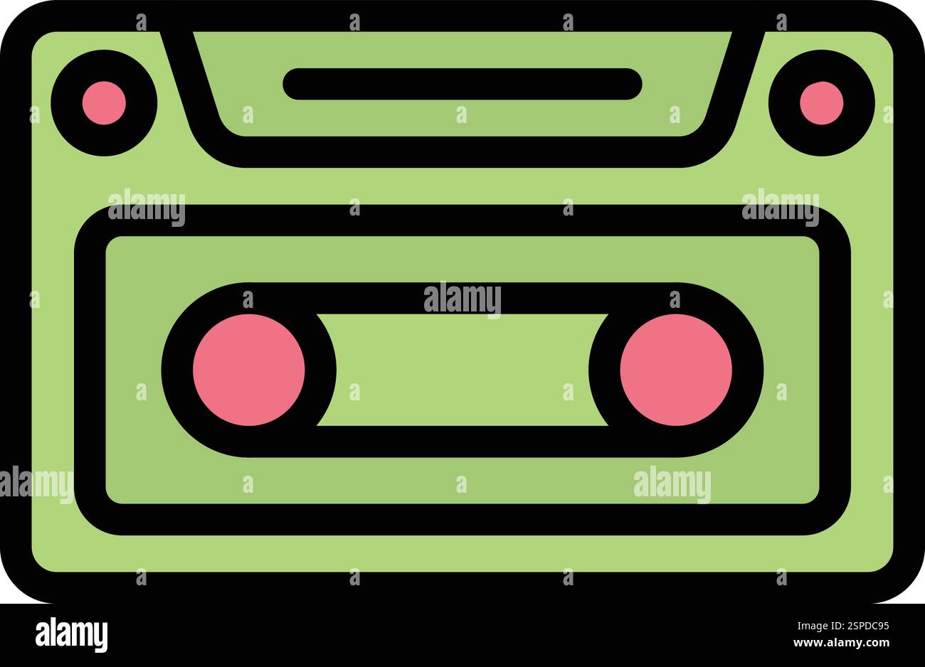 Casette Vector Icon Design Illustration Stock Vector