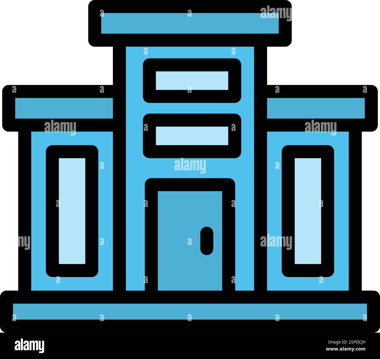 Mall Vector Icon Design Illustration Stock Vector