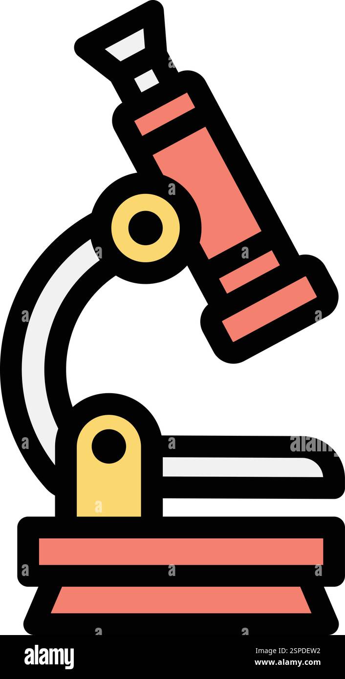 Microscope Vector Icon Design Illustration Stock Vector