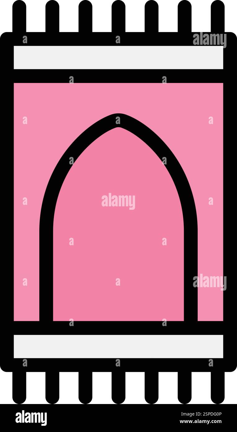 Sajadah Vector Icon Design Illustration Stock Vector