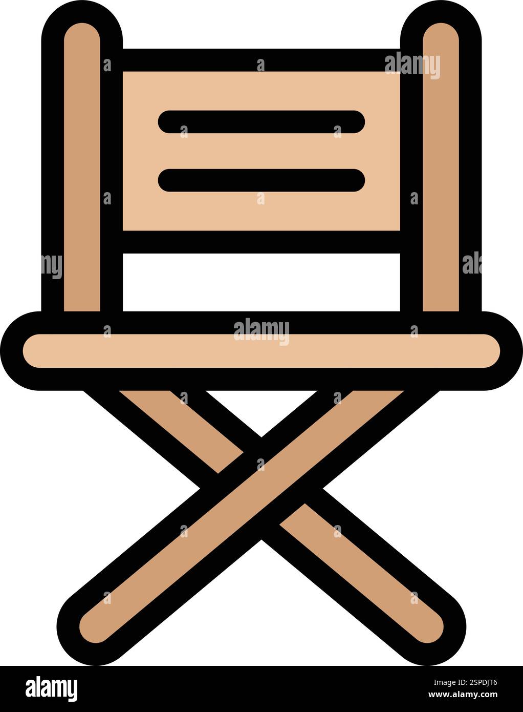 Director chair Vector Icon Design Illustration Stock Vector