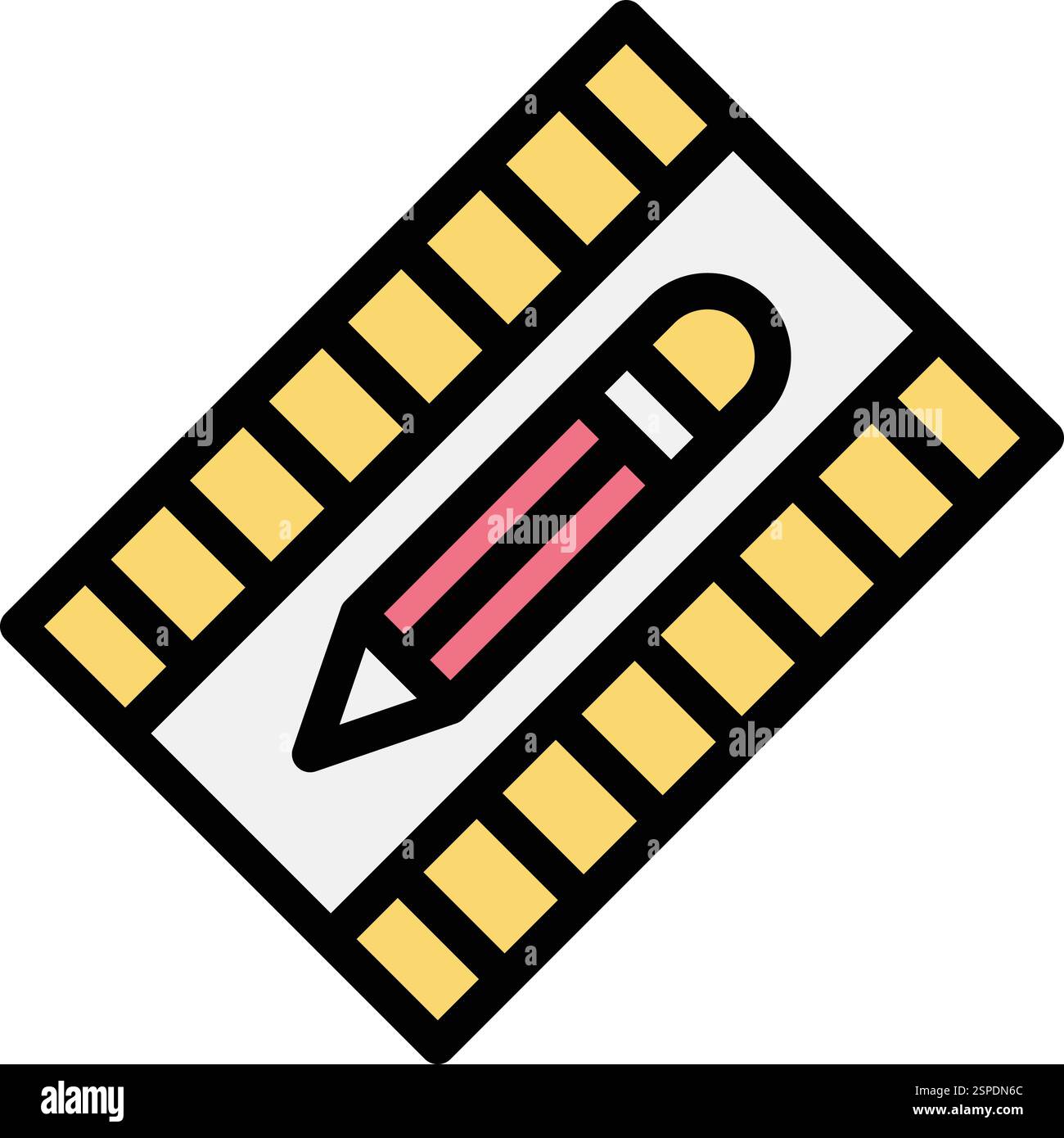 Film editing Vector Icon Design Illustration Stock Vector
