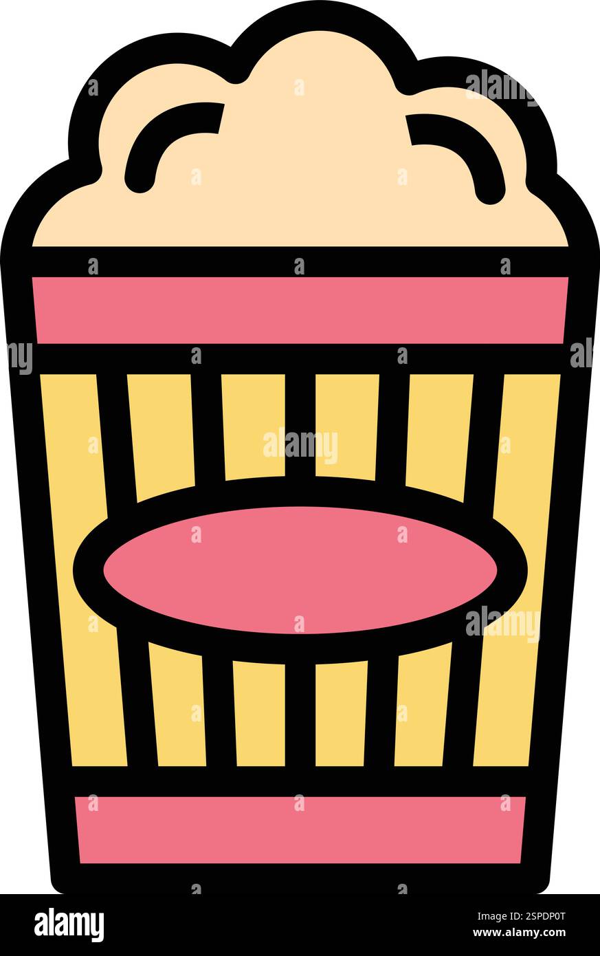 Popcorn Vector Icon Design Illustration Stock Vector