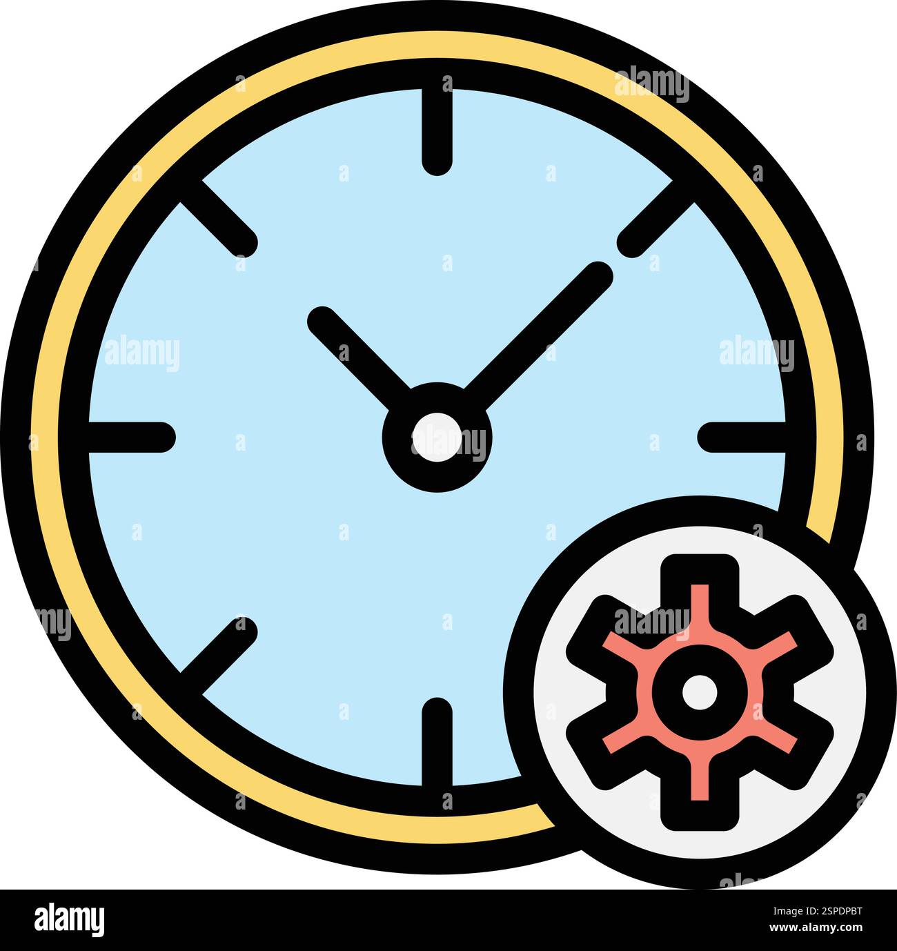 Time management Vector Icon Design Illustration Stock Vector