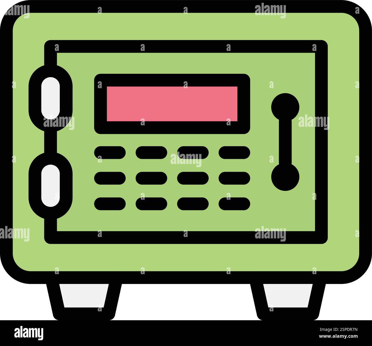 Safe box Vector Icon Design Illustration Stock Vector